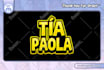 design text emote for streamer twitch, youtube, facebook