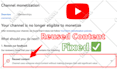 fix youtube monetization errors, reused content, step2 adsense issues