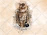 draw a watercolor pet portrait from your photo