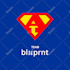 design 3d custom superhero superman logo