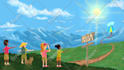 draw landscape illustrations and backgrounds