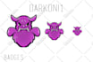 create aesthetic and cute custom sub badges