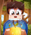 draw a cartoon minecraft profile picture