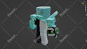 design 3d character and cartoon model in blender