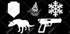 design 2d flat UI icons, items, skills for your games