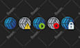design modern app icon logo with source file