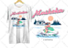 create vintage retro t shirt design with hand drawn elements