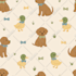 create kids, baby seamless pattern