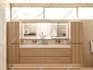 modern bathroom interior design and realistic 3d rendering