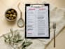 design digital menu, price list, menu card