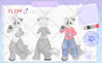 draw a reference sheet for your furry or character vtuber