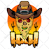 design food, restaurant cartoon mascot logo