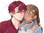 draw anime and manhwa style, colored sketch illustration