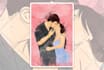 draw a watercolor couple portrait