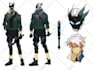 draw character design sheet in anime style