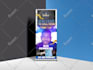 design retractable banner, roll up,  backdrop, ads, church