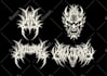 make a deathcore, death metal logo for your killer project