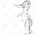 draw awesome silhouette contrast backlight vector