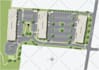 architectural 3d site plan render for real estate property