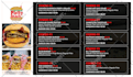 design digital menu or tv screen menu, menu board, menu card, food poster