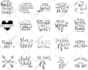 provide cut files dxf, vector, svg,png bundle design