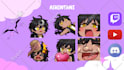 create custom anime chibi for twitch discord emotes and sub badges