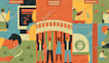 do a conceptual and editorial illustration for book, poster