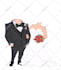 create a christmas caricature, holiday card, winter cartoon
