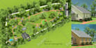 render landscape drawing or site plan in photoshop
