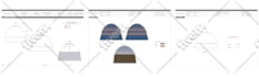 design custom hats, caps, beanies mockup, and tech pack