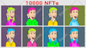 create nft art generated 1k 10k 100k nfts