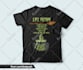 create graphic t shirt design with illustration and typography