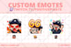 draw custom emotes or badges for your twitch or discord