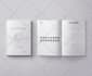 design workbook, planner or journal design in indesign