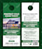 design a professional door hanger or dl flyer for you in 24 hours