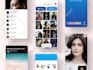 design modern mobile app UI UX for ios and android
