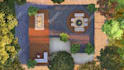 design your backyard, garden, patio and present 3d rendering