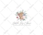 design elegant feminine botanical boho hand drawn logo