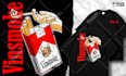 draw t shirt anime design cartoon streetwear for clothing brand