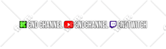 social media overlay banner like the one on ishowspeed stream with kick