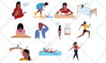 create professional vector flat illustrations for website or app