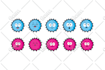 create a flat clip art vector illustration