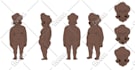draw character design reference sheet