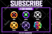 make icons sub badges for twitch, discord, and kick