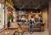 create 3d rendering for interior exterior room, restaurant