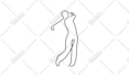 design elegant minimalistic one line vector icons