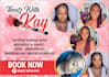 do beauty salon makeup flyer and social media posts