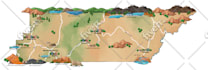 create a detailed digital map illustration of your property or venue