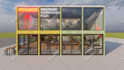 visualize apartment buildings, exterior 3d rendering