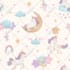 do seamless boho pattern watercolor with animals, print design for textile